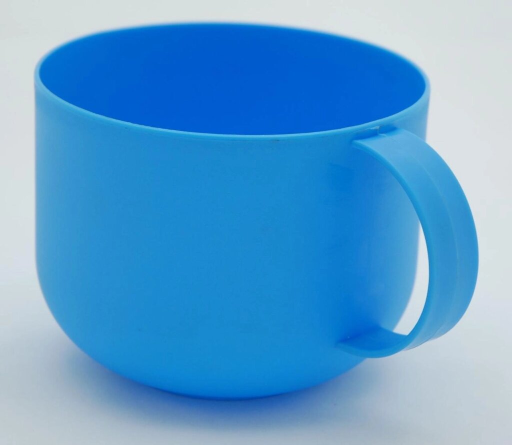 Пластмасовий кухоль "бочка" 500 мл (блакитний колір) від компанії ТОВ "Магія Пласт" - фото 1