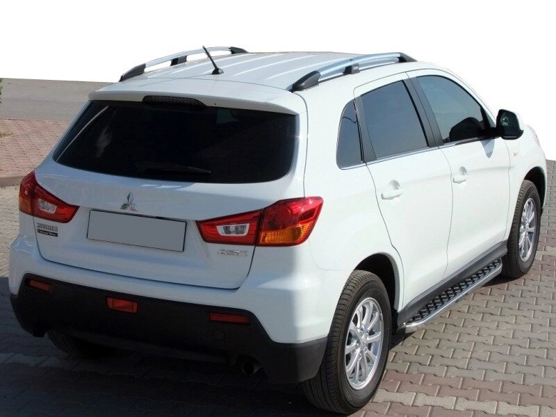 Бокові пороги BlackLine (2 шт, алюміній) для Mitsubishi ASX 2010-2023 рр від компанії Digital Designs Ukraine - фото 1