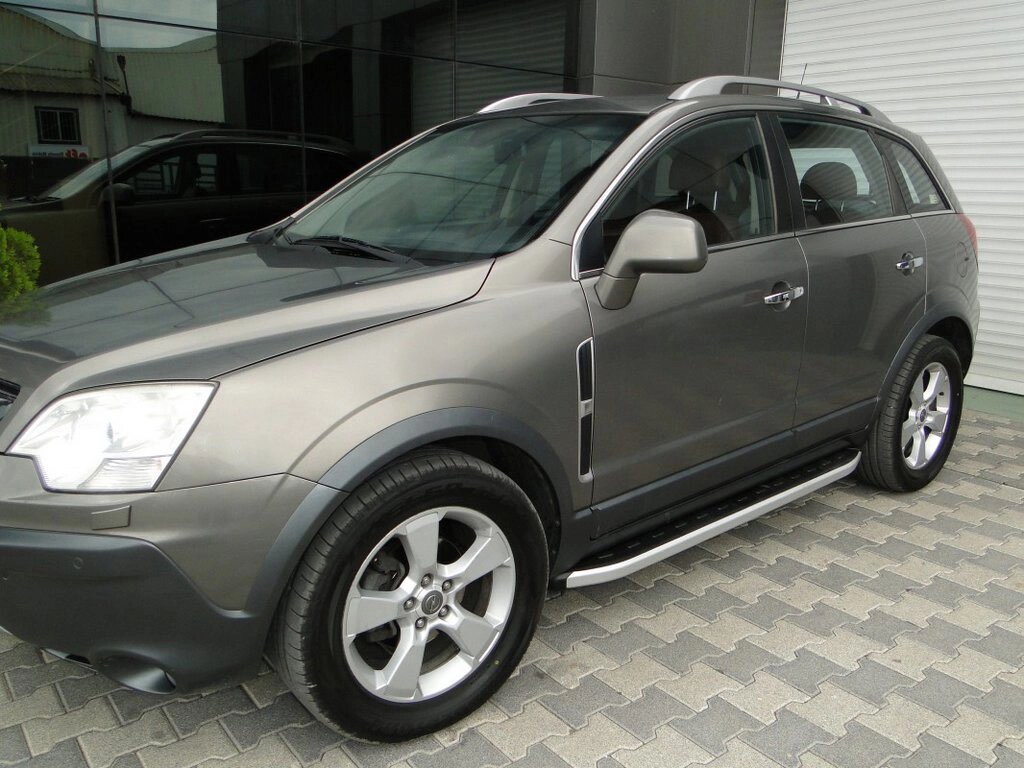 Бокові пороги Fullmond (2 шт, алюм.) 2007-2015 для Opel Antara рр від компанії Digital Designs Ukraine - фото 1