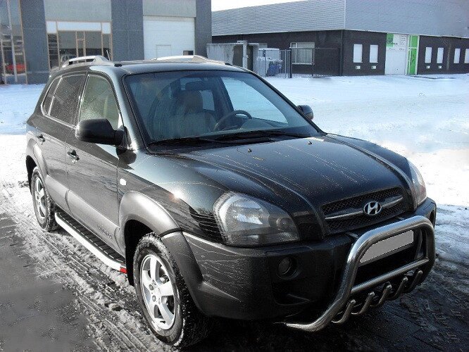 Бокові пороги Fullmond (2 шт, алюм.) для Hyundai Tucson JM 2004-2024 рр від компанії Digital Designs Ukraine - фото 1