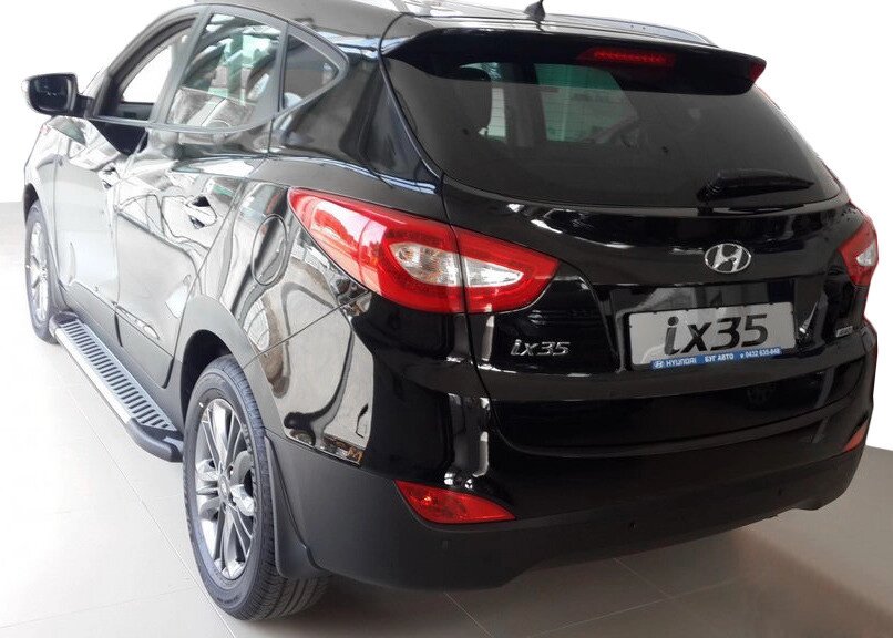 Бокові пороги Line (2 шт., алюміній) для Hyundai IX-35 2010-2015рр від компанії Digital Designs Ukraine - фото 1