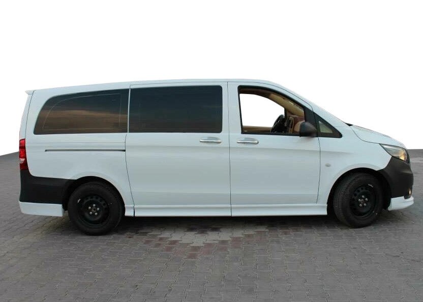 Бокові пороги (під фарбування) ExtraLong, 2 зсувних дверей для Mercedes Vito / V-class W447 2014-2024 рр від компанії Digital Designs Ukraine - фото 1