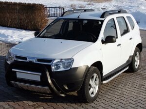 Бокові пороги BlackLine (2 шт, алюміній) для Renault Duster 2008-2017 рр