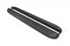 Бокові пороги Tayga Black (2 шт., алюміній) для Mitsubishi ASX 2010-2023 рр
