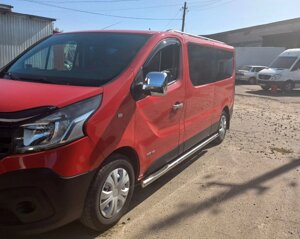 Бічні труби (2 шт., нерж.) 70 мм, довга база для Nissan NV300 2016-2024 рр