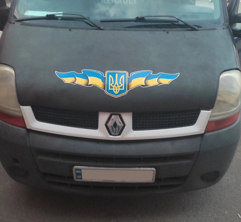 Чохол капота (шкірозамінник) для Renault Master 1998-2010 рр від компанії Digital Designs Ukraine - фото 1