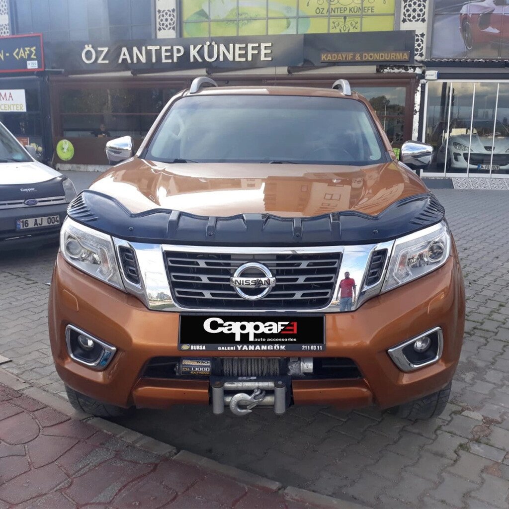 Дефлектор капота BAT-Style (EuroCap) для Nissan Navara/NP300 2016-2024 від компанії Digital Designs Ukraine - фото 1