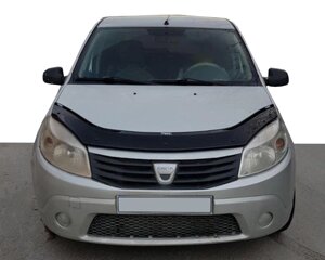 Дефлектор капоту (EuroCap) для Dacia Sandero 2007-2013 рр