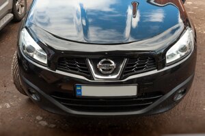 Дефлектор капоту (EuroCap) для Nissan Qashqai 2007-2010 рр