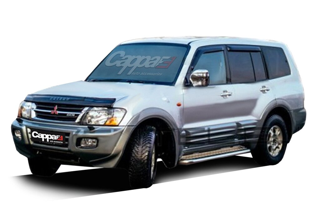 Дефлектор капоту (EuroCap) для Mitsubishi Pajero Wagon III від компанії Digital Designs Ukraine - фото 1