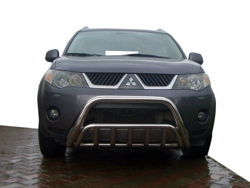 Кенгурятник WT002 (нерж.) для Mitsubishi Outlander 2006-2012рр від компанії Digital Designs Ukraine - фото 1