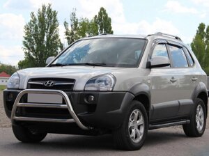 Кенгурятник WT022 (нерж.) для Hyundai Tucson JM 2004-2024 рр