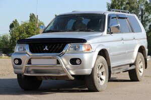 Кенгурятник WT022 (нерж) для Mitsubishi Pajero Sport 1996-2007