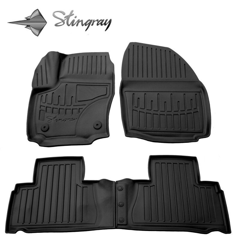 Килимки Stingray 3D (2011-2014, 4 шт, поліуретан, кліпса FC2) для Ford S-Max рр від компанії Digital Designs Ukraine - фото 1