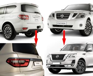 Комплект обвісів в 2024 рік (рестайлінг) для Nissan Patrol Y62 2010-2024 рр