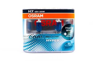 Лампа головного світла Osram H7 55W Cool Blue Hyper 62210CBH