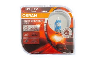 Лампа головного світла Osram H7 55W Night Breaker Laser 130% 64210NBL