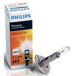 Лампа головного світла Philips H1 55W 12258PR Premium -202430%