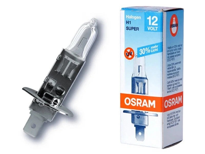 Лампа головного світла Osram H1 55W 64150SUP Super -202430% від компанії Digital Designs Ukraine - фото 1