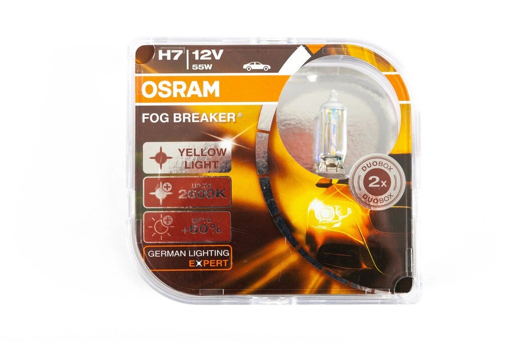 Лампа головного світла Osram H7 55W Fog Breaker 62210FBR від компанії Digital Designs Ukraine - фото 1