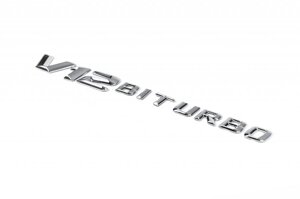 Напис V12 Biturbo (хром) для Mercedes ML W164