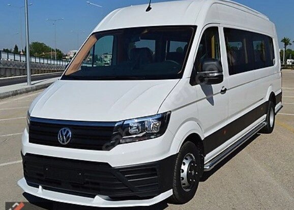 Накладка ліп на передній бампер (під фарбування) для Volkswagen Crafter 2017-2024 рр від компанії Digital Designs Ukraine - фото 1