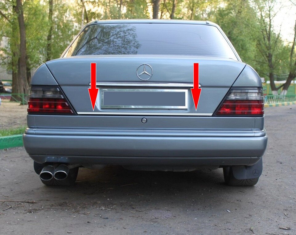 Накладка на край багажника (нерж) для Mercedes E-сlass W124 1984-1997 рр від компанії Digital Designs Ukraine - фото 1