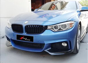 Накладка на передній бампер DPT Flap (чорний глянець) для BMW 4 серія F-32 2012-2020 рр