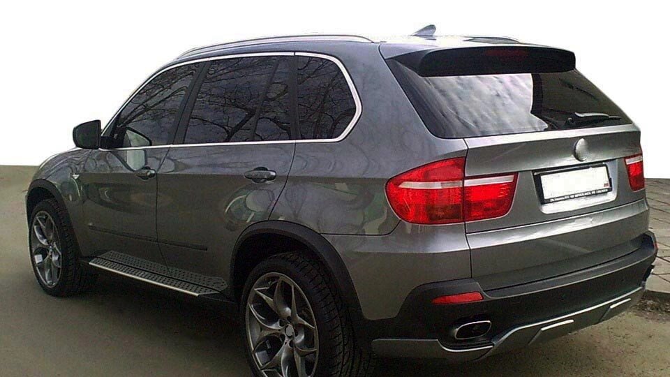 Накладка на задній бампер (2007-2010, під фарбування) для BMW X5 E-70 рр від компанії Digital Designs Ukraine - фото 1