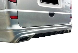 Накладка на задній бампер AMG (під фарбування) Середня-Довга бази для Mercedes Vito W639 2004-2015рр