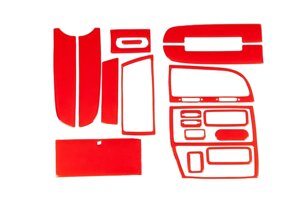 Накладки на панель (червоний колір) для Citroen Xantia