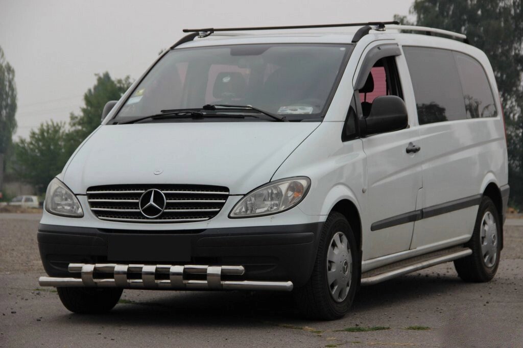 Нижня Губа Shark ST015 (нерж) для Mercedes Viano 2004-2015 рр від компанії Digital Designs Ukraine - фото 1