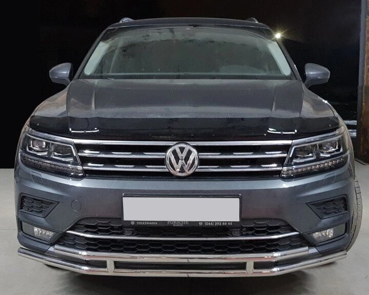 Передній захист ST016 (нерж) для Volkswagen Tiguan 2016-2024 від компанії Digital Designs Ukraine - фото 1