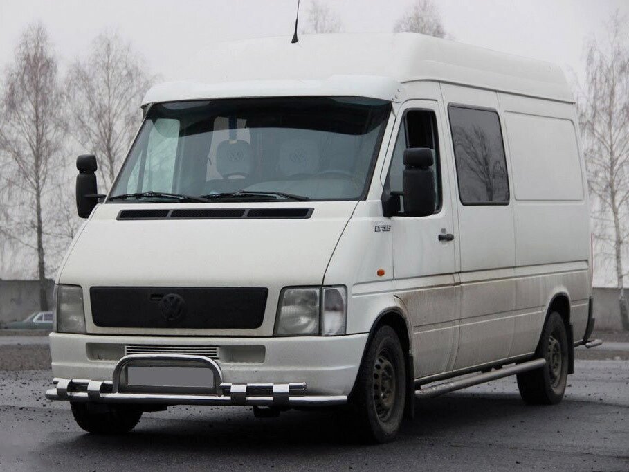 Передній захист ST020 (нерж) для Volkswagen LT 1998-2024 рр від компанії Digital Designs Ukraine - фото 1