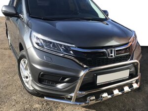 Передній захист WT003-ST-V2 (нерж.) для Honda CRV 2012-2016 рр