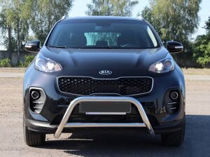 Кенгурятник WT006 (нерж) для Kia Sportage 2015-2021 рр