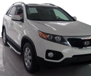 Бокові пороги Fullmond (2 шт., алюм.) 2010-2013 для Kia Sorento XM рр