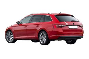 Планка над номером SW (нерж) для Skoda Superb 2016-2024 рр