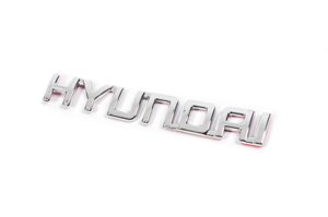 Напис Hyundai (13.5см на 2.0см) для Тюнінг Hyundai