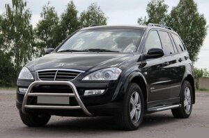 Кенгурятник WT022 (нерж) для SsangYong Kyron 2008-2024 рр