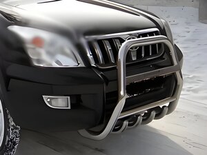 Кенгурятник високий (нерж) для Toyota Land Cruiser Prado 120