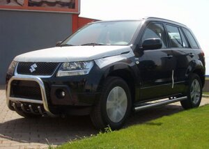 Кенгурятник QT006 (нерж.) для Suzuki Grand Vitara 2005-2017 рр