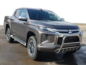 Кенгурятник WT003 (нерж) для Mitsubishi L200 2015-2024 рр