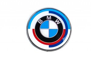 Ювілейна емблема 82мм (передня) для BMW 3 серія E-90/91/92/93 2005-2011рр