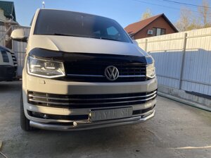 Передній подвійний захист ST011 (нерж.) для Volkswagen T6