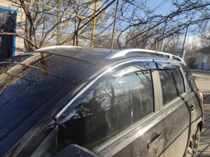 Вітровики з хромом (4 шт., Sunplex Chrome) для Nissan Qashqai 2007-2010 рр