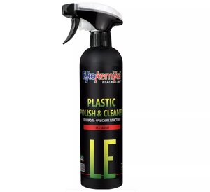 Поліроль-очисник пластику (без запаху) 500 мл Ekokemika Black Line PLASTIC POLISH&CLEANER «ODORLESS»