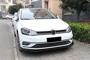 Накладка на передній бампер ЛІП (2017-2020, ABS-пластик) для Volkswagen Golf 7/E-Golf