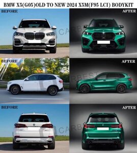 Комплект рестайлінгу в X5M F95 2024р для BMW X5 G05 (2019-2024)