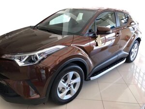 Бокові пороги Fullmond (2 шт., алюм) для Toyota C-HR